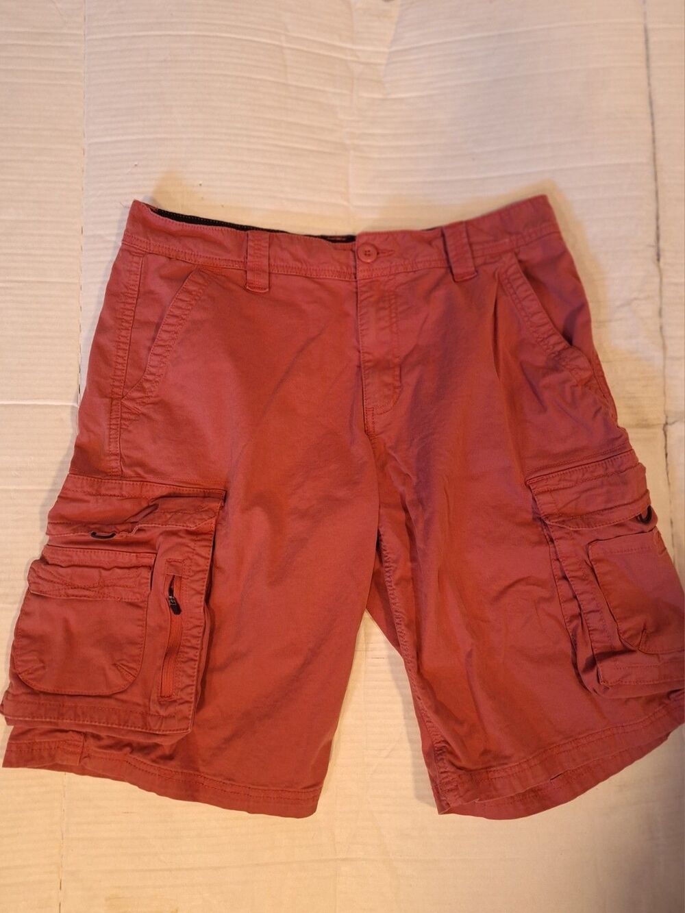 Lot Of 2 Y2K Modern Culture & Zoo York Cargo Shorts 2000's Men Sz 30 Khaki Coral